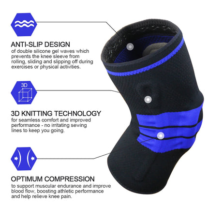Knee Brace Silicone Sleeve Knee Pads Arthritis Knee Protector For Joints Support Meniscus Compression Protection Sport