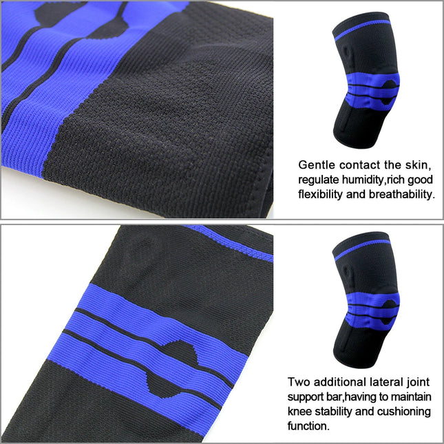 Knee Brace Silicone Sleeve Knee Pads Arthritis Knee Protector For Joints Support Meniscus Compression Protection Sport