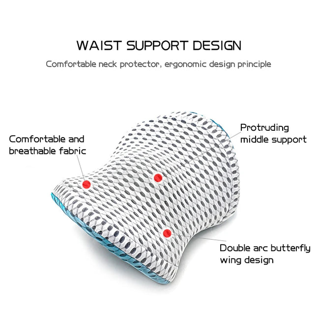 Breathable Memory Cotton Physiotherapy Lumbar Pillow Waist For Car Seat Back Pain Support Cushion Bed Sofa Office Sleep Pillows
