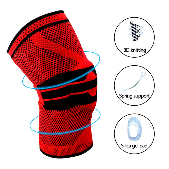 Knee Brace Silicone Sleeve Knee Pads Arthritis Knee Protector For Joints Support Meniscus Compression Protection Sport