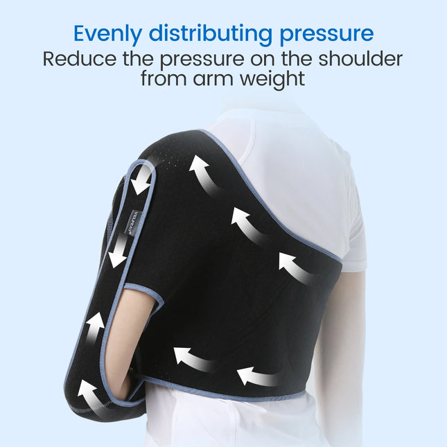 VELPEAU Arm Sling for Elbow Injury, Forearm Fracture, Broken Shoulder, Breathable and Soft Shoulder Immobilizer Fits Both Arms