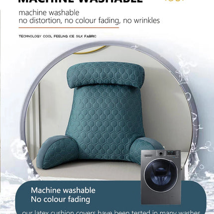 Cooling Latex Cushion Sofa Cushion Back Pillow Removable Washable Sofa Reading Pillow Tatami Bed Back Cushion Home Decor75x58CM