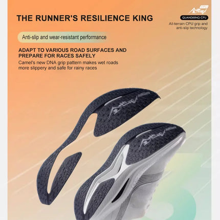 GOLDEN CAMEL Full-palm Carbon Plate Professional Racing Training Running Shoes Double-layer Shock Absorption Sport Shoes for Men