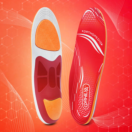 220lbs+ Plantar Fasciitis Orthopedic Sport Insole High Arch Support Men Women Sole, Flat Feet Pain Relief Orthotic Shoe Insert