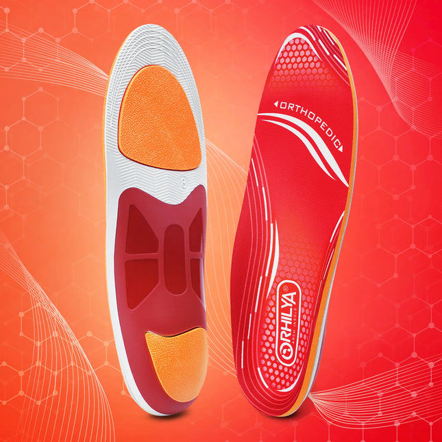 220lbs+ Plantar Fasciitis Orthopedic Sport Insole High Arch Support Men Women Sole, Flat Feet Pain Relief Orthotic Shoe Insert