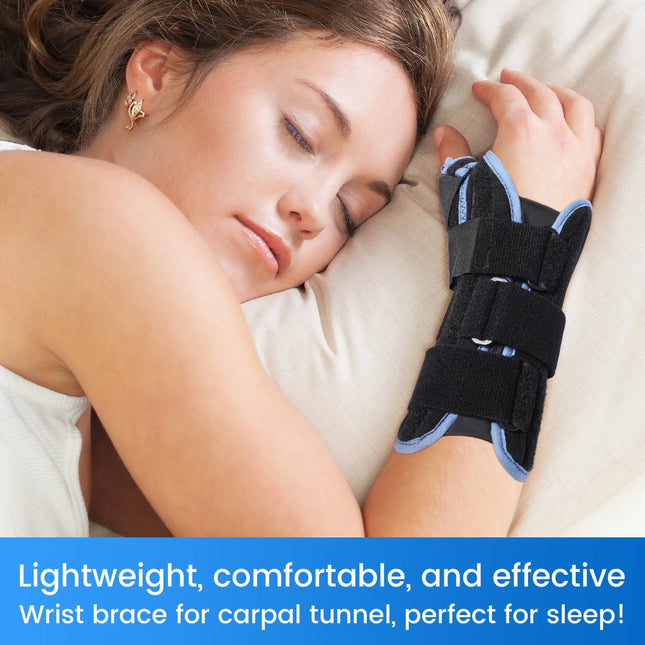 VELPEAU Wrist Splint Medical for Carpal Tunnel Pain, Tendonitis and Arthritis, Wrist Brace with Adjustable Thumb Support