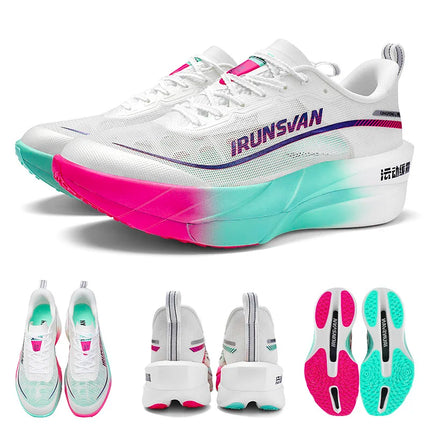 IRUNSVAN Full Plam Carbon Plate Trail Running Shoes Men 2024 High Quality Trendy Shoes New Ultra-light Running Shoes Sports