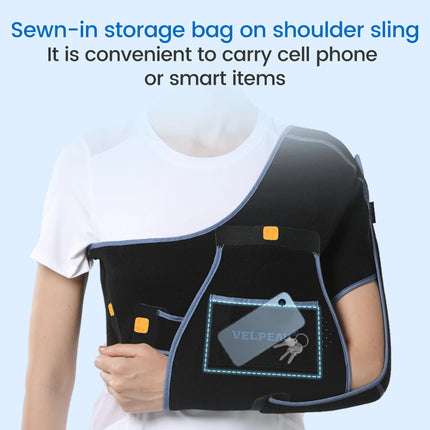 VELPEAU Arm Sling for Elbow Injury, Forearm Fracture, Broken Shoulder, Breathable and Soft Shoulder Immobilizer Fits Both Arms
