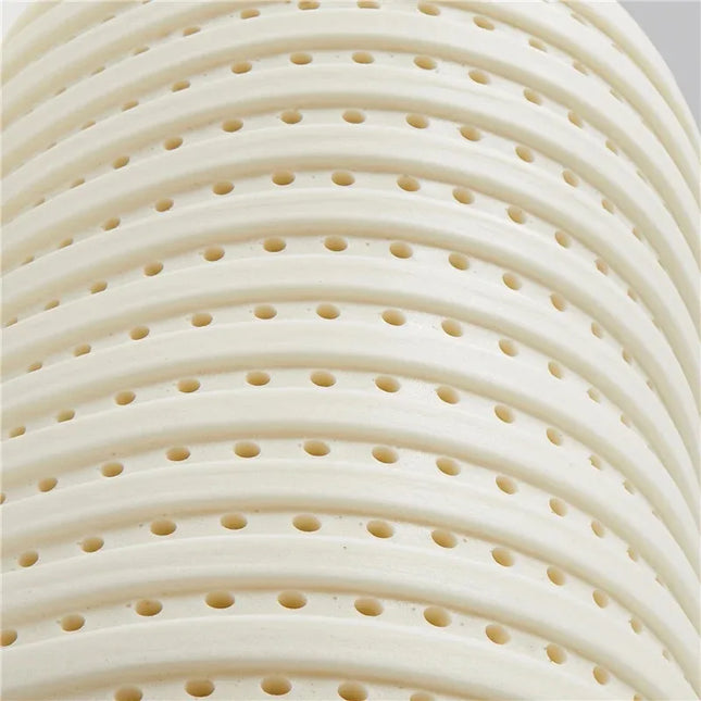 Natural Latex Pillow with Cotton Cover Soft No Pressure Support Neck Pain Relief Bed Pillow for Side Back and Stomach Sleeper
