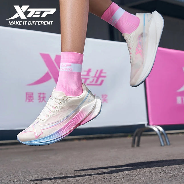 Xtep Shyft 1.0 Running Shoes for Women Durability Cushion Shock Absorption Stability Combat Breathable Sneakers 875318110084