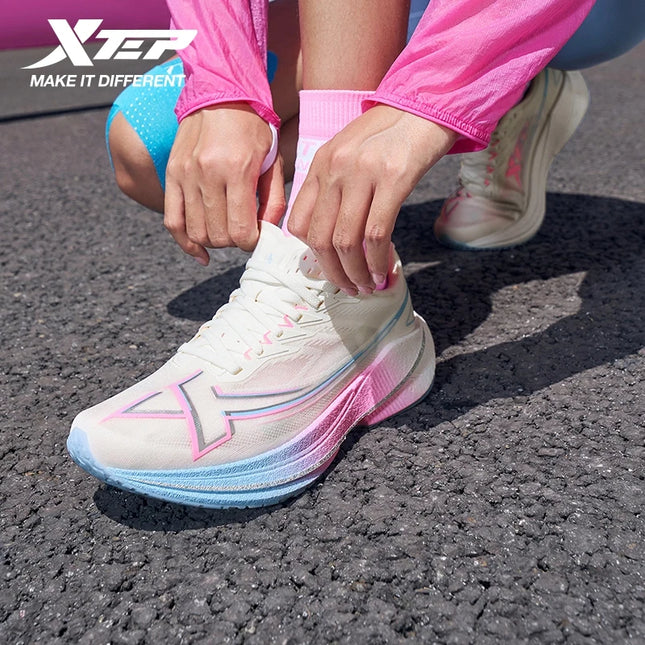 Xtep Shyft 1.0 Running Shoes for Women Durability Cushion Shock Absorption Stability Combat Breathable Sneakers 875318110084