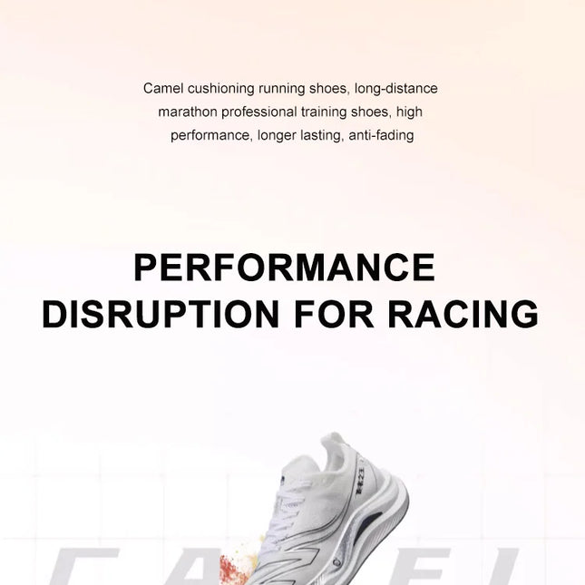 GOLDEN CAMEL Full-palm Carbon Plate Professional Racing Training Running Shoes Double-layer Shock Absorption Sport Shoes for Men