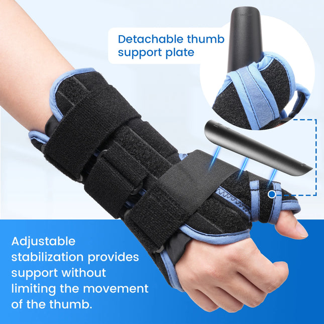 VELPEAU Wrist Splint Medical for Carpal Tunnel Pain, Tendonitis and Arthritis, Wrist Brace with Adjustable Thumb Support