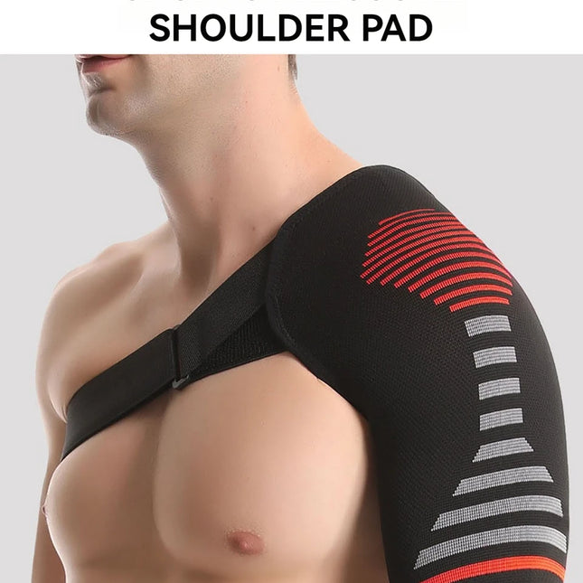 GOBYGO 1Pcs Adjustable Elastic Shoulder Strap Sports Strap Shoulder Pads Fitness Sprain Strain Fixed Compression Joint Brace