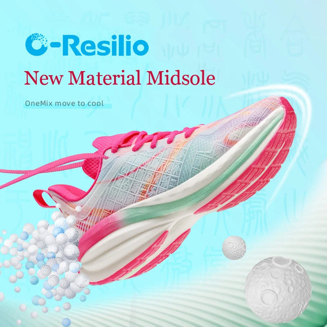 ONEMIX Women Running Shoes Breathable Chinese style Character Vamp Air Cushion Female Sport Shoes Outdoor Walking Sneakers