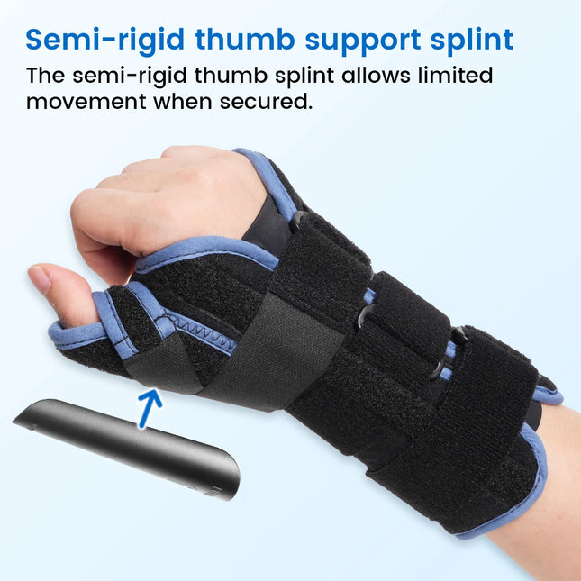 VELPEAU Wrist Splint Medical for Carpal Tunnel Pain, Tendonitis and Arthritis, Wrist Brace with Adjustable Thumb Support