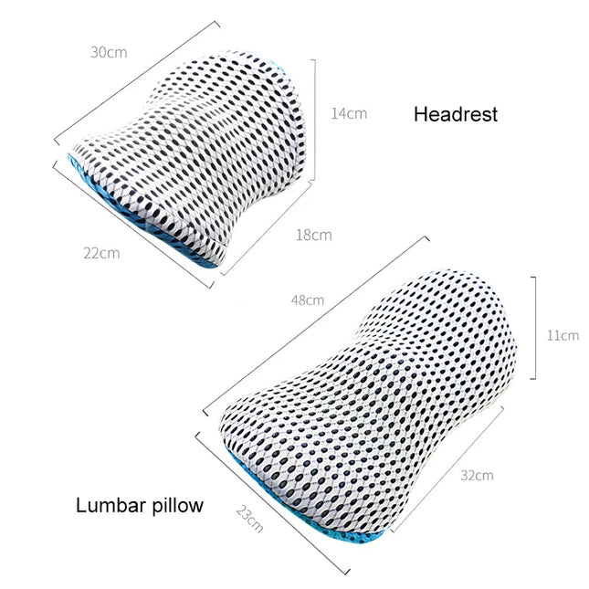 Breathable Memory Cotton Physiotherapy Lumbar Pillow Waist For Car Seat Back Pain Support Cushion Bed Sofa Office Sleep Pillows