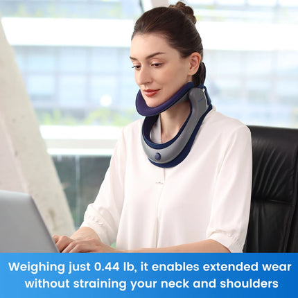 VELPEAU Cervical Traction Device, Neck Stretcher for Posture Correct and Spine Pressure, Adjustable Neck Brace for Men and Women