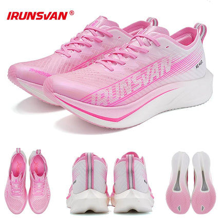 2024 IRUNSVAN HEAT 2.0 Carbon Plate Sneakers Original Men Trail Running Shoes Women Thick Sole Cushioning Road Jogging Shoes