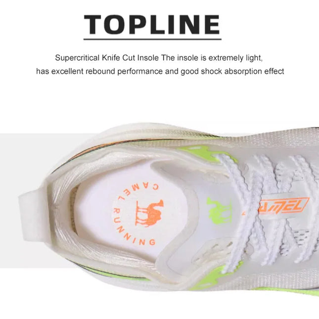 GOLDEN CAMEL Full-palm Carbon Plate Professional Racing Training Running Shoes Double-layer Shock Absorption Sport Shoes for Men