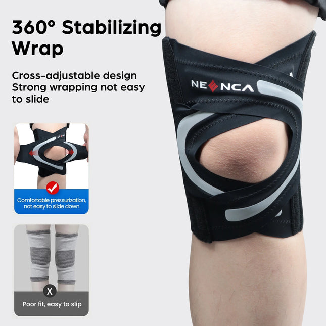 NEENCA Knee Brace for Women & Men Relief Recovery Meniscus Tear Arthritis Pain ACL MCL Knee with Side Stabilizers Knee Supportp