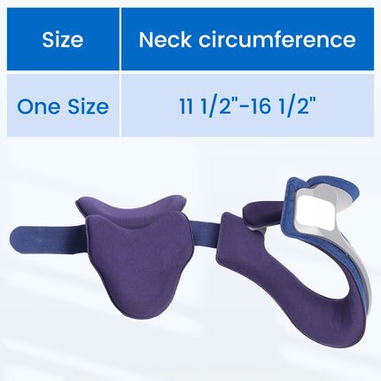 VELPEAU Cervical Traction Device, Neck Stretcher for Posture Correct and Spine Pressure, Adjustable Neck Brace for Men and Women