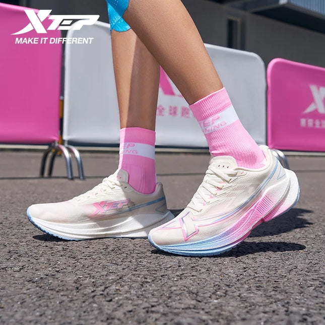 Xtep Shyft 1.0 Running Shoes for Women Durability Cushion Shock Absorption Stability Combat Breathable Sneakers 875318110084