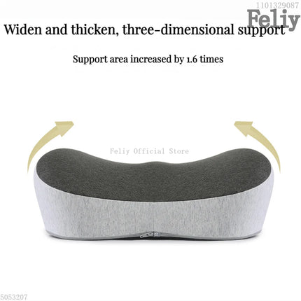 Memory Foam Waist Cushion Massage Back Orthopedic Pillow Lumbar Office Chair Cushion Car Seat Support Pad Buttock Coccyx Pillows