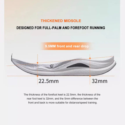 GOLDEN CAMEL Full-palm Carbon Plate Professional Racing Training Running Shoes Double-layer Shock Absorption Sport Shoes for Men