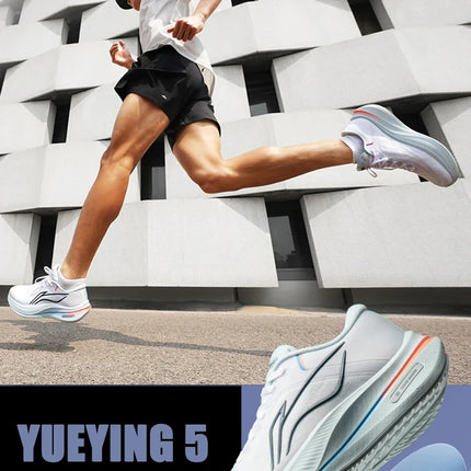 Li-Ning Men YUEYING 5 Cushion Running Shoes TEMPO BOUNSE Soft Rebound Reflective LiNing Protective Sneakers ARHV015