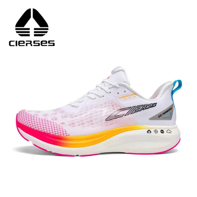 CIERSES  Full Palm Marathon Racing Track and Field Training High Wear   High Rebound Propulsion Fabric Running Shoes 2438-4